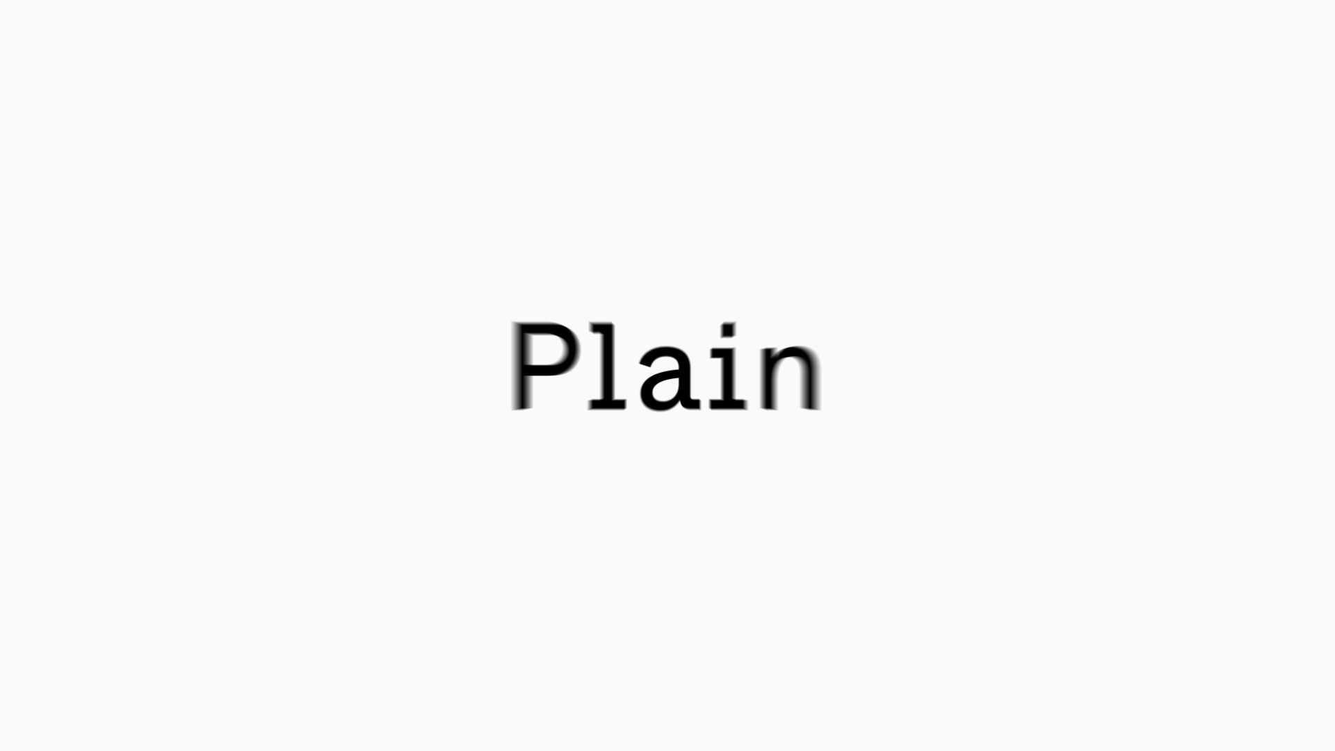 Plain
